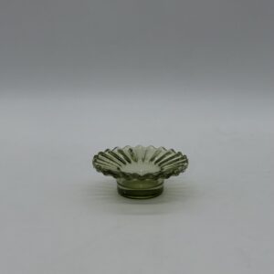 Свічник скляний, зелений, 3,5см