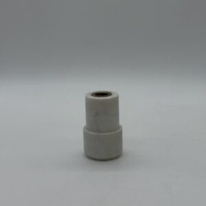 Свічник мармуровий, білий, 9,5см