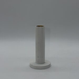 Свічник деревʼяний, білий, 15см