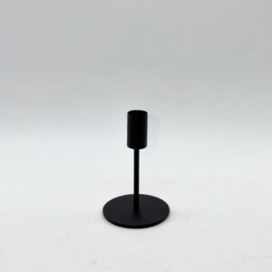 Свічник металевий, чорний, 13см