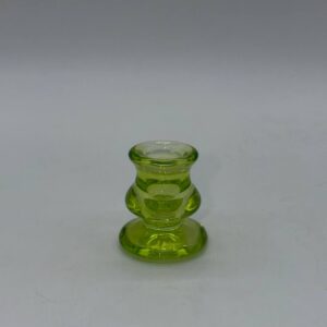 Свічник скляний салатовий 5,5см