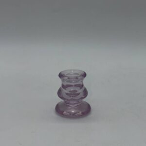 Свічник скляний рожевий 5,5см