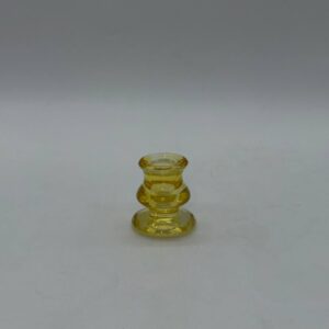 Свічник скляний жовтий 5,5см